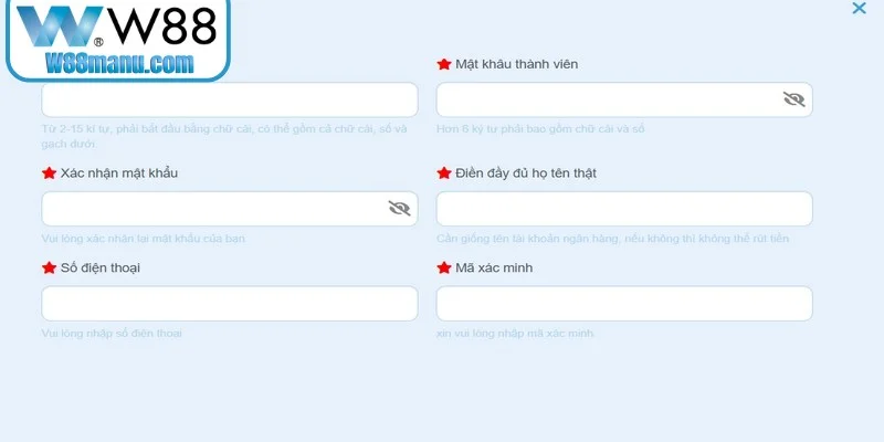 Điền đầy đủ và chính xác hồ sơ đăng ký để lưu trữ thông tin