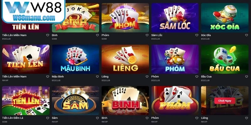 Game đánh bài online KUBET được phát triển với vô số phiên bản