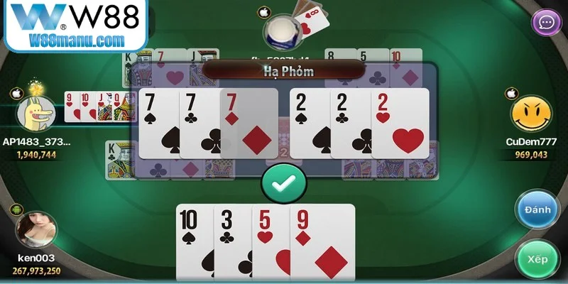 Quy tắc điểm đền cần được hiểu vững khi chơi Phỏm KUBET để thắng lớn